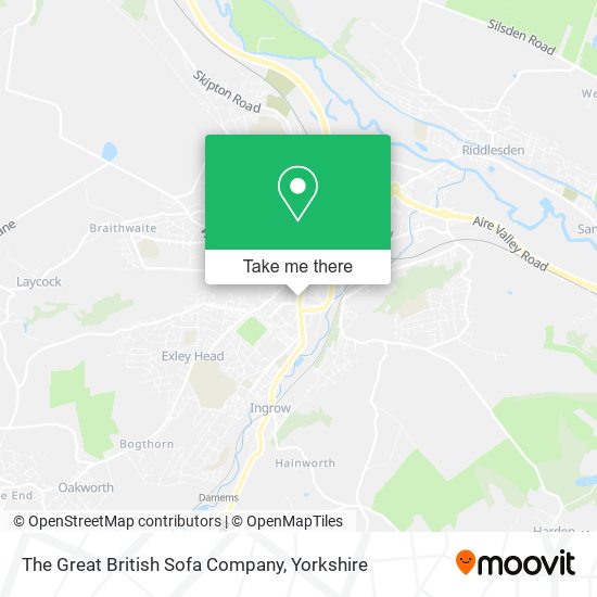 The Great British Sofa Company map