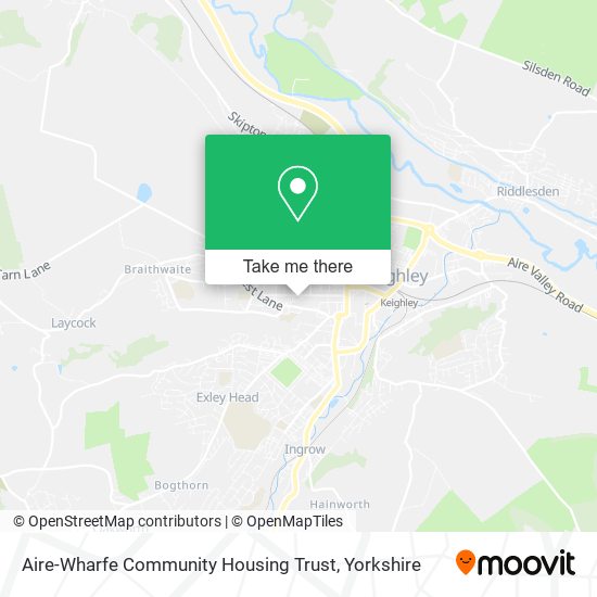 Aire-Wharfe Community Housing Trust map