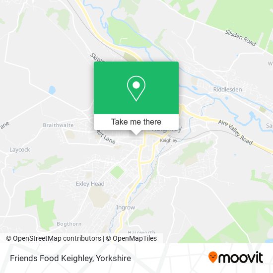 Friends Food Keighley map