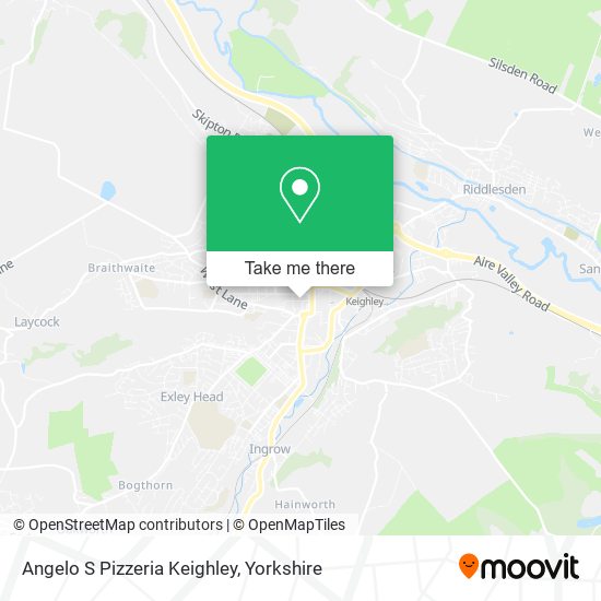 Angelo S Pizzeria Keighley map