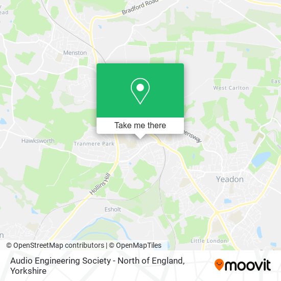 Audio Engineering Society - North of England map