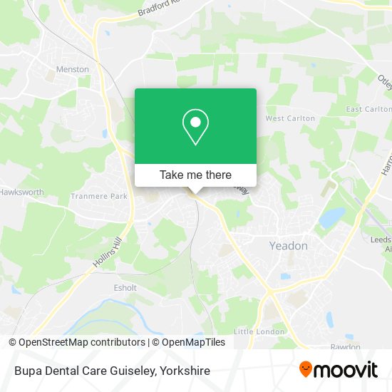 Bupa Dental Care Guiseley map