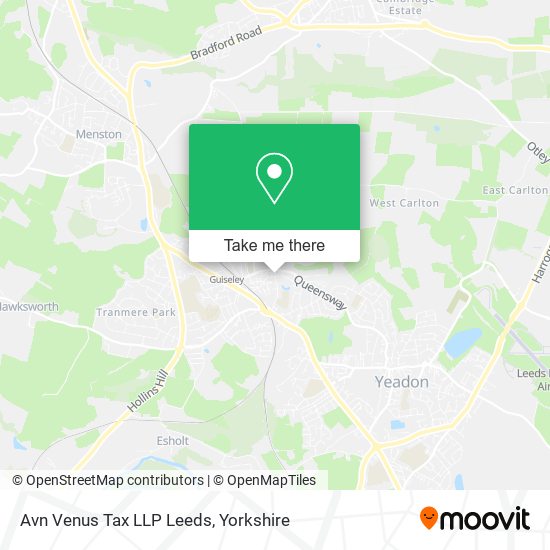 Avn Venus Tax LLP Leeds map