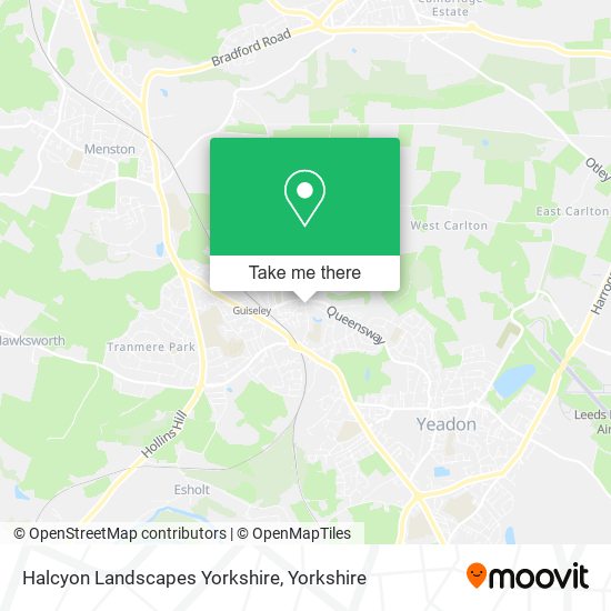 Halcyon Landscapes Yorkshire map