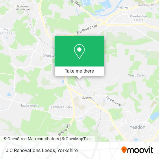 J C Renovations Leeds map