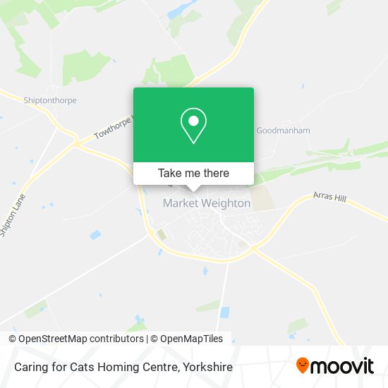 Caring for Cats Homing Centre map