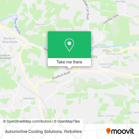 Automotive Cooling Solutions map