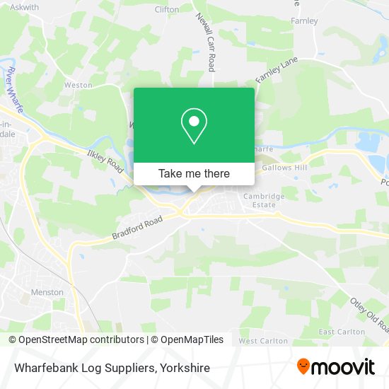 Wharfebank Log Suppliers map