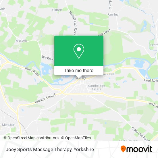 Joey Sports Massage Therapy map