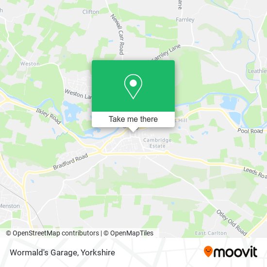 Wormald's Garage map