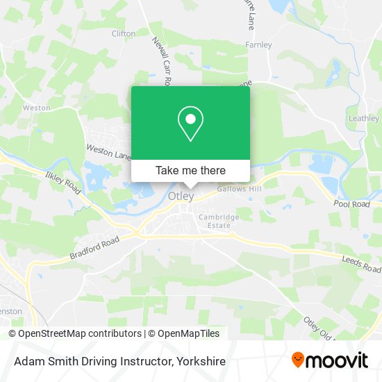 Adam Smith Driving Instructor map
