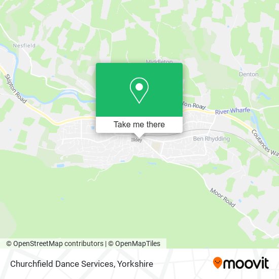 Churchfield Dance Services map