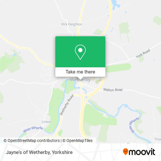 Jayne's of Wetherby map