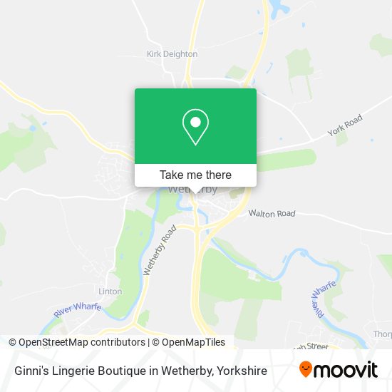 Ginni's Lingerie Boutique in Wetherby map