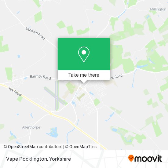 Vape Pocklington map