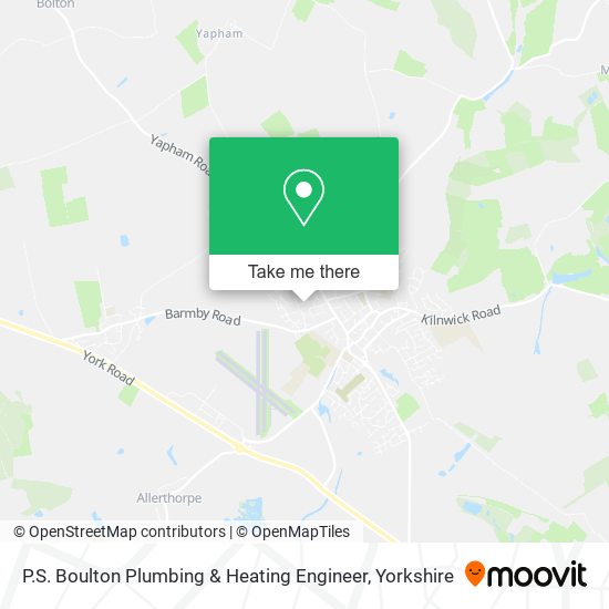 P.S. Boulton Plumbing & Heating Engineer map