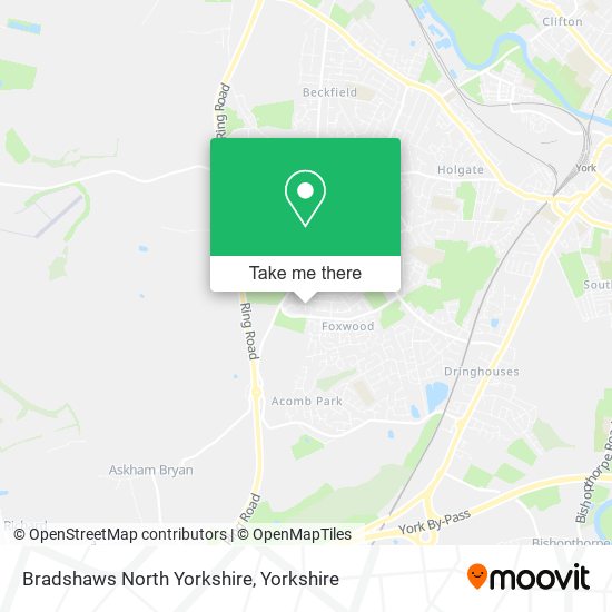 Bradshaws North Yorkshire map