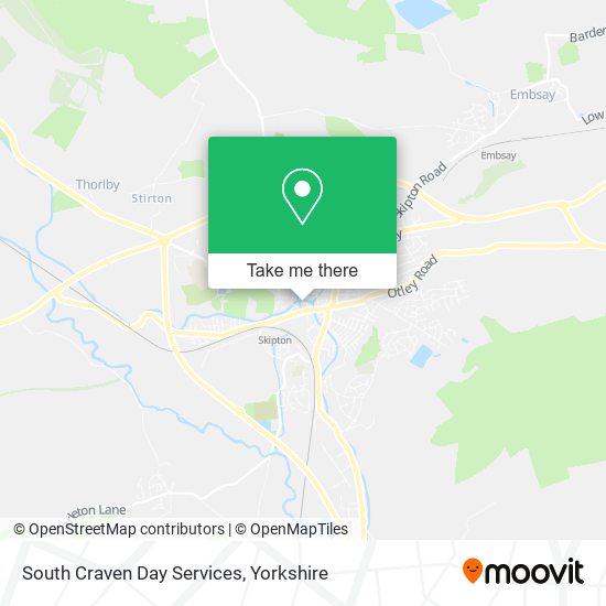 South Craven Day Services map