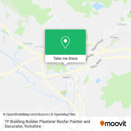 TF Building Builder Plasterer Roofer Painter and Decorater map