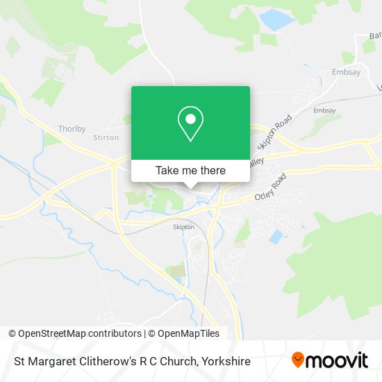 St Margaret Clitherow's R C Church map