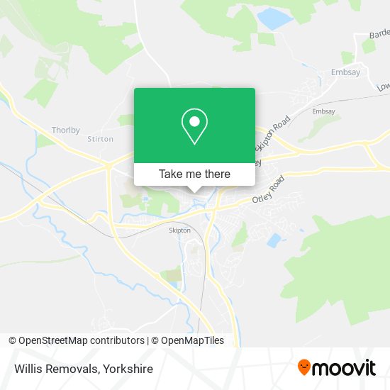 Willis Removals map