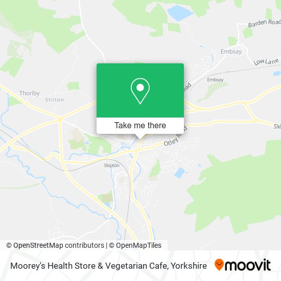Moorey's Health Store & Vegetarian Cafe map