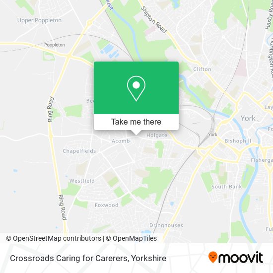 Crossroads Caring for Carerers map