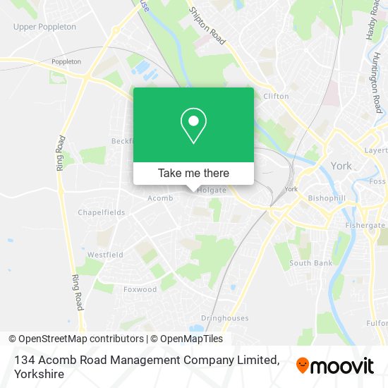 134 Acomb Road Management Company Limited map