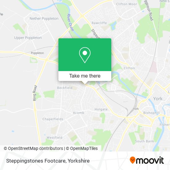 Steppingstones Footcare map