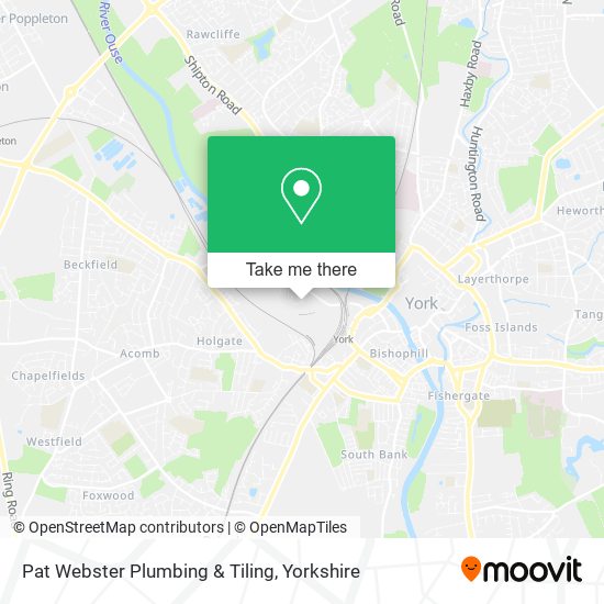 Pat Webster Plumbing & Tiling map