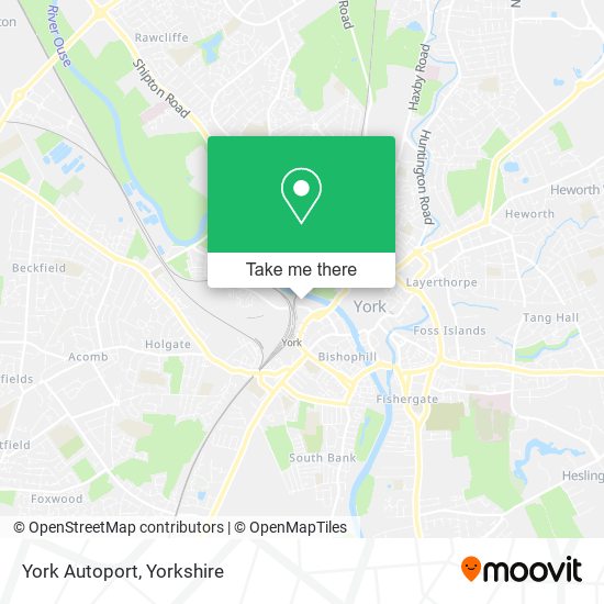 York Autoport map