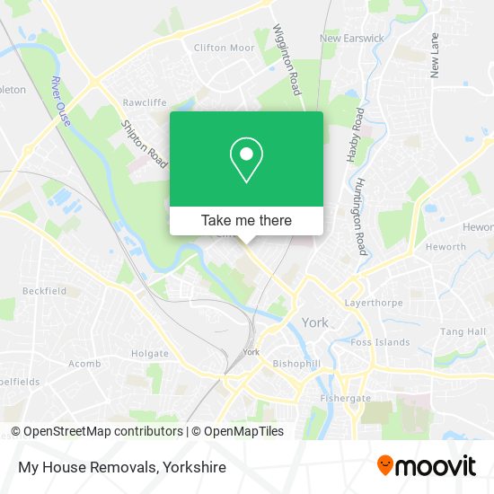 My House Removals map