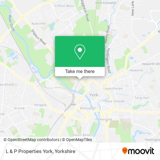 L & P Properties York map