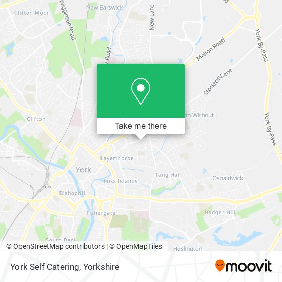 York Self Catering map