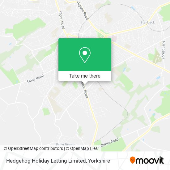 Hedgehog Holiday Letting Limited map