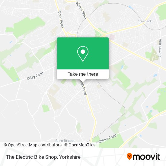 The Electric Bike Shop map