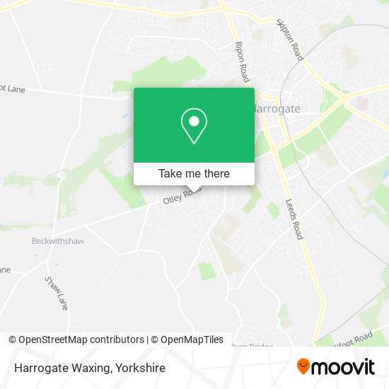 Harrogate Waxing map