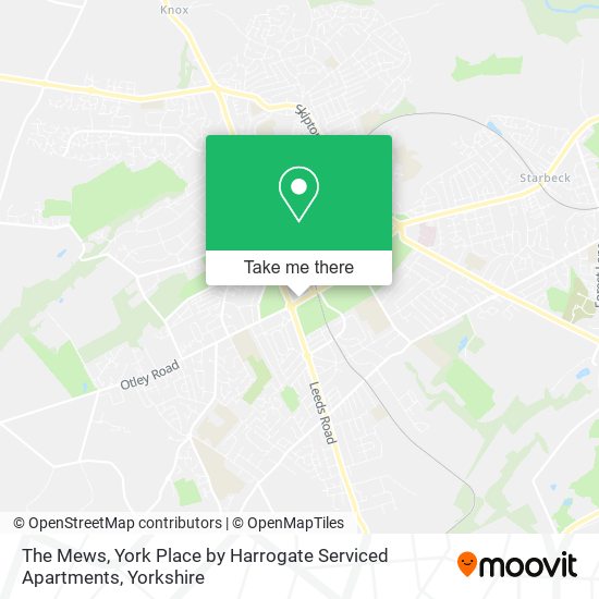 The Mews, York Place by Harrogate Serviced Apartments map