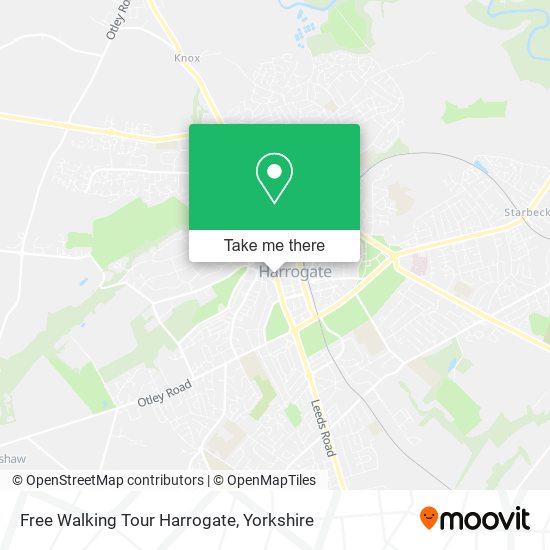 Free Walking Tour Harrogate map