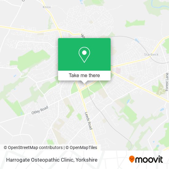 Harrogate Osteopathic Clinic map