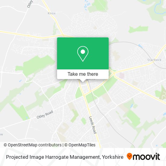 Projected Image Harrogate Management map