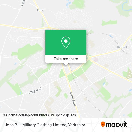 John Bull Military Clothing Limited map