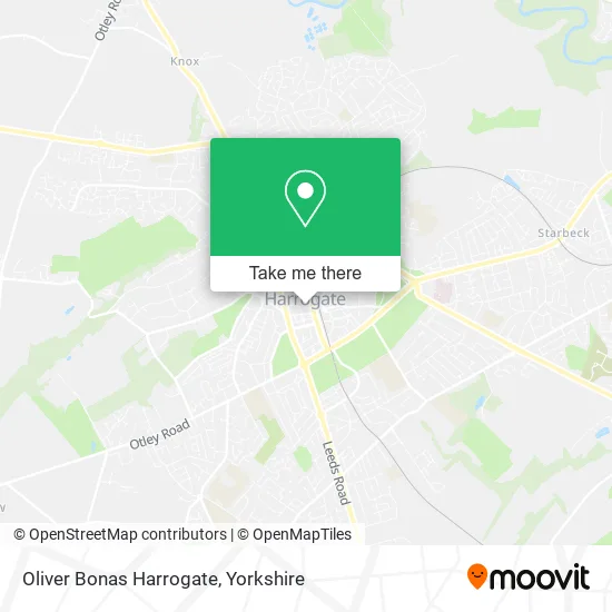 Oliver Bonas Harrogate map