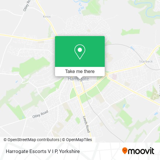 Harrogate Escorts V I P map