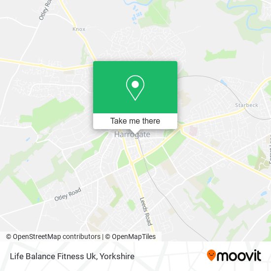 Life Balance Fitness Uk map