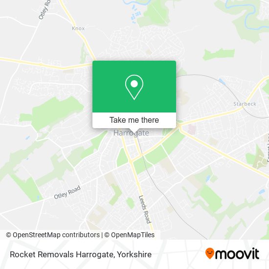 Rocket Removals Harrogate map