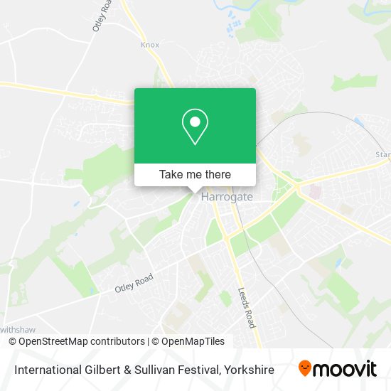 International Gilbert & Sullivan Festival map