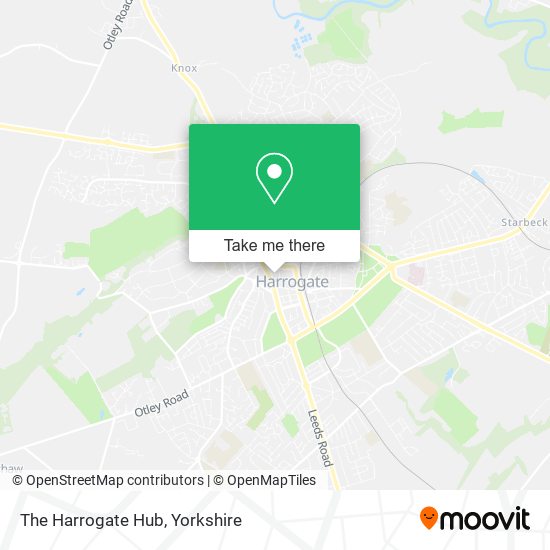 The Harrogate Hub map