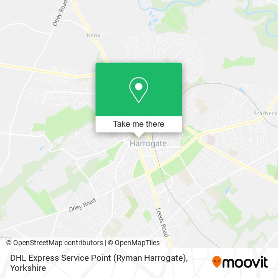 DHL Express Service Point (Ryman Harrogate) map