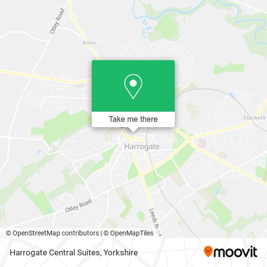 Harrogate Central Suites map